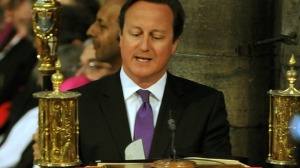 David Cameron Bible reading Queen's 60th coronation
